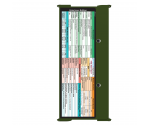 WhiteCoat Clipboard® Trifold - Army Green Veterinary Medicine Edition